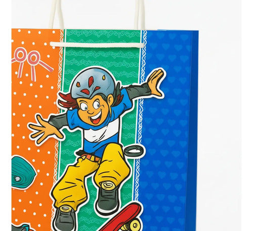 Bolsas De Regalo Infantil Niño Pack 12 Diseños Animados Multicolores Diseño Variado