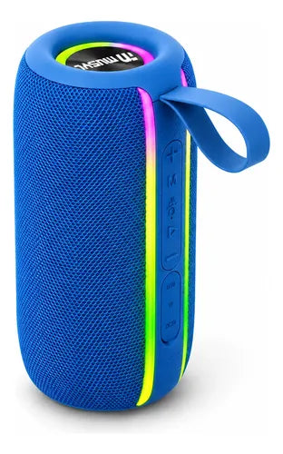 Parlante Bluetooth 8w Tws Luces Led Recargable Usb 1500mah