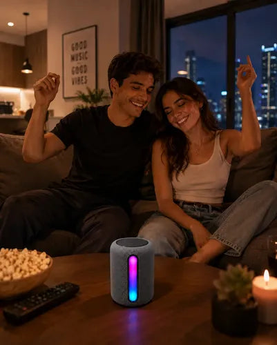 Parlante Inalámbrico A8 Bluetooth 5.3 Usb Radio Fm Luz Rgb