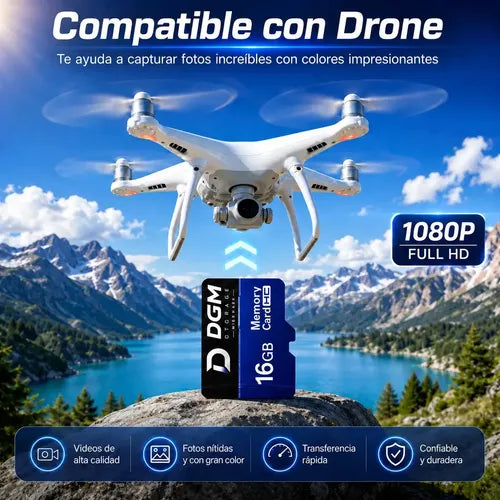 Tarjeta Microsdhc Diegmark 16 Gb Clase 10 Con Adaptador Sd