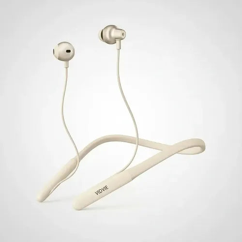 Audífonos Bluetooth Vidvie Bt888 Deportivos Gamer Ipx5 Neckband 20h Beige