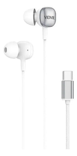 Audífonos In-ear Diegmark Tipo C Para Xiaomi Y Redmi Con Micrófono Y Sonido Hd Blanco