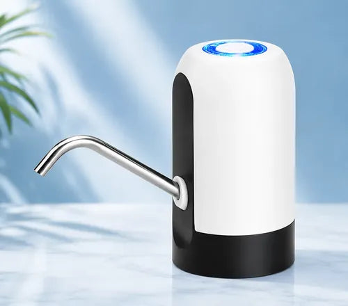 Dispensador De Agua Eléctrico Usb Recargable Para Bidón 20l Blanco