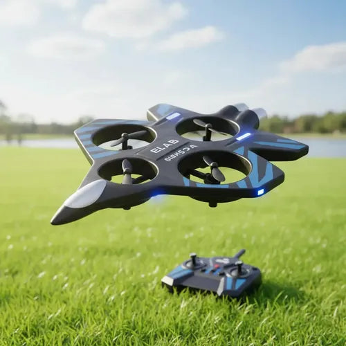 Avión Rc Thunder Charge Aero Jet Con Control Remoto Para Niños Azul