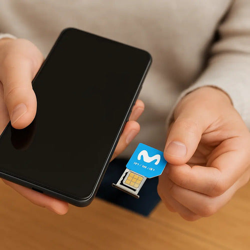 Chip Movistar Prepago 5g Plan 30 Días 40gb Y 500 Minutos 3 En 1