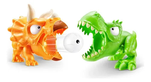 Playset Smashers Zuru Dino Island T- Rex Battles +20 Sorpresas Cabeza De Dinosaurio Rojo Verde