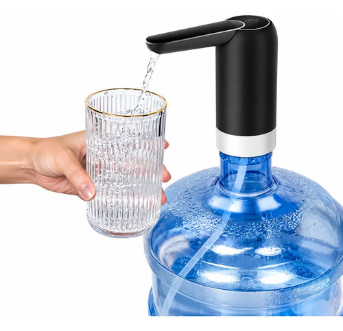 Dispensador De Agua Eléctrico Usb Recargable Portátil 20l Negro