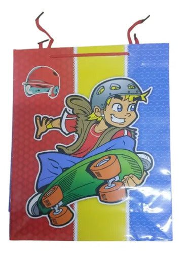 Bolsas De Regalo Infantil Niño Pack 12 Diseños Animados Multicolores Diseño Variado
