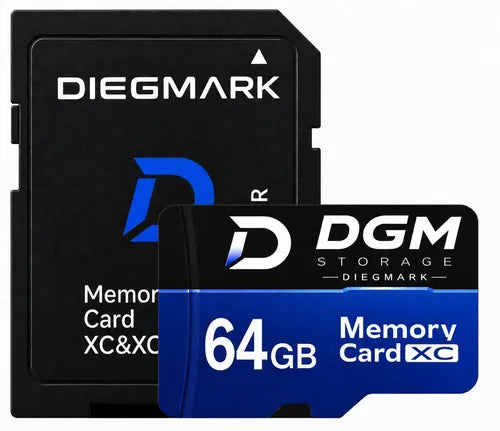 Tarjeta Microsdxc Diegmark 64 Gb Con Adaptador Sd Para Celulares Y Cámaras