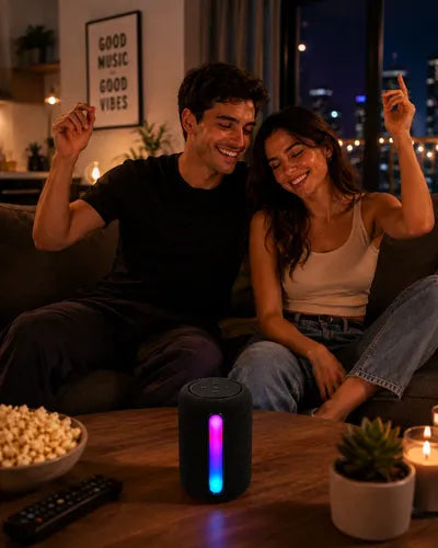 Parlante Inalámbrico A8 Bluetooth 5.3 Usb Radio Fm Luz Rgb