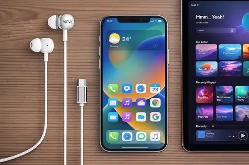 Audífonos In-ear Diegmark Tipo C Para Xiaomi Y Redmi Con Micrófono Y Sonido Hd Blanco