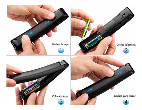 Control Remoto Compatible Con Samsung Smart Tv Reemplazo Negro