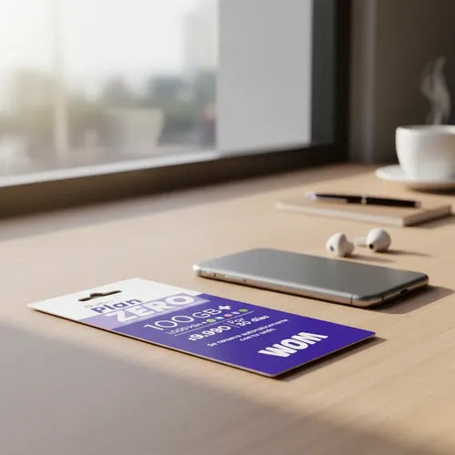Chip Wom Plan Zero Incluye 100 Gb + 1000 Min Esim 3 En 1