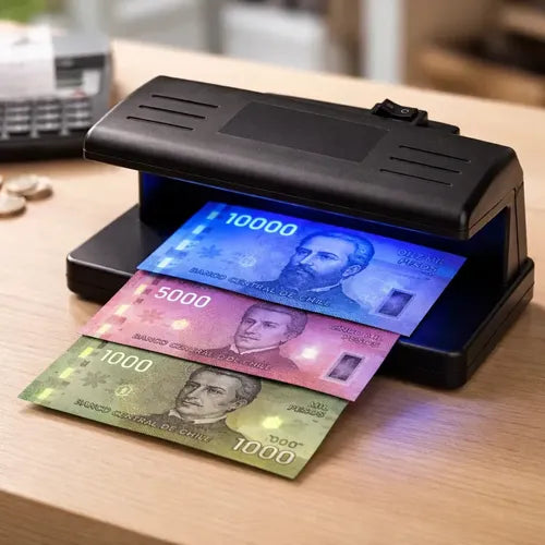 Detector De Billetes Falsos Y Tarjetas Uv 4w, Verificador Para Negocios