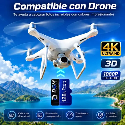 Tarjeta De Memoria Micro Sdxc 128gb Clase 10 Uhs-i U3 V30 4k