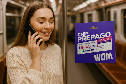 Chips Wom Prepago Pack 100 Unidades 3 En 1