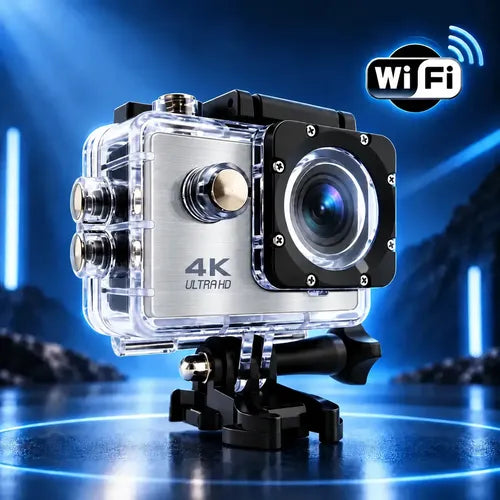 Cámara Deportiva Acción 4k Wifi 16mp 170° Sumergible 30m