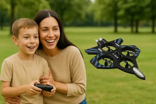 Avión Rc Thunder Charge Aero Jet Con Control Remoto Para Niños Azul