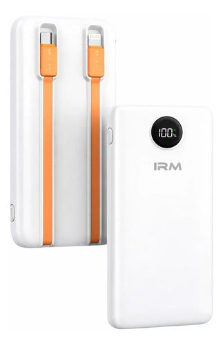 Kit Powerbank 10000mah Carga Rápida + Bolso Organizador Blanco/gris