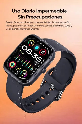 Smartwatch Deportivo Vidvie Sw1618 Para Llamadas Con Pantalla De 1.85  Y Monitor De Salud Negro Look Deportivo