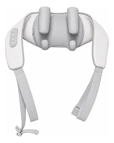 Masajeador Cervical De Cuello Hombros 20w Portátil Recargabl Gris