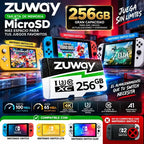 Tarjeta De Memoria Microsd Zuway 256gb Clase 10 U3 A1 Alta Velocidad 100mb/s Premium Compatible Con Nintendo Swicht 1, Video 8k, Celulares, Tablets, Cámaras De Seguridad Y Deportivas, Uso Profesional