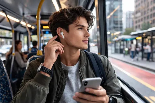 Audífonos In-ear Inalámbricos Q59 Bluetooth 5.49 Con Estuche De Carga Tipo C Blanco