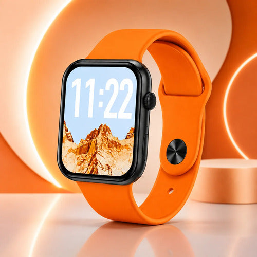 Kit Smartwatch Bluetooth 7 Correas + Audífonos Inalámbricos Negro Sport 7 Colores Intercambiables