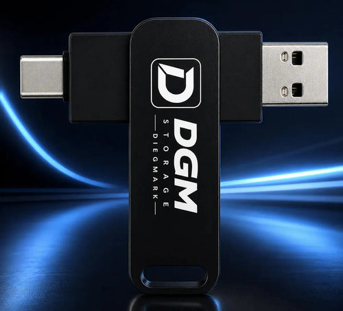 Pendrive Diegmark 16gb Otg 2 En 1 Usb C / Usb Para Smartphone Tablet Notebook Pc Smart Tv Consolas Respalda Tus Fotos,... Negro