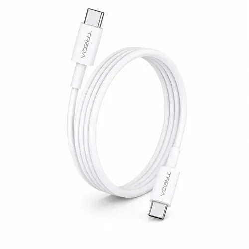 Cable Usb-c A Usb-c De 1 M Para Carga Y Transferencia De Datos Rápida Blanco