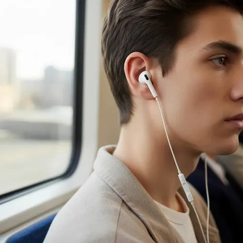 Audífonos In-ear Headset Usb-c Con Micrófono Para Android Blanco