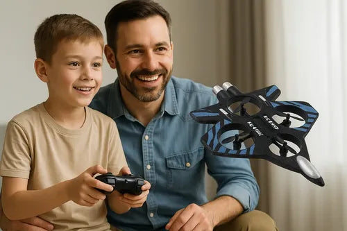 Avión Rc Thunder Charge Aero Jet Con Control Remoto Para Niños Azul