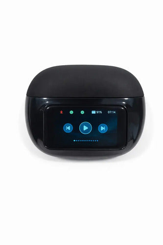 Audífonos Diegmark T41 Inalámbricos Tws Con Pantalla Táctil Y Estuche De Carga Digital Negro