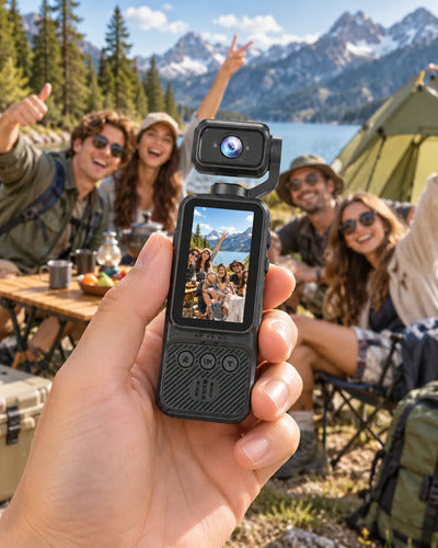 Cámara Deportiva Pocket 1080p Wifi Pantalla Antivibración