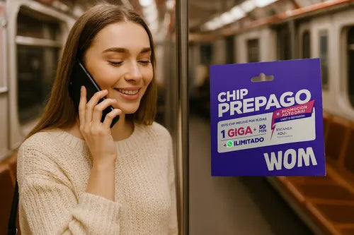 Chip Wom Prepago Pack 50 Unidades Sim Prepago 3 En 1